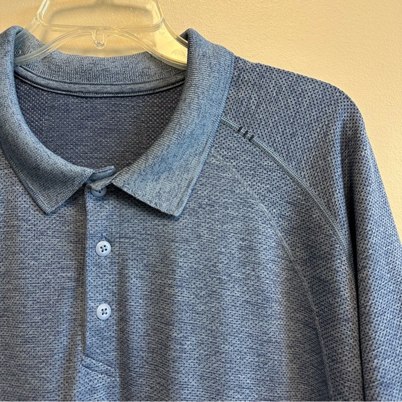 Men’s Lululemon Metal Vent Tech Polo Shirt - Blue XXL - Picture 4 of 4